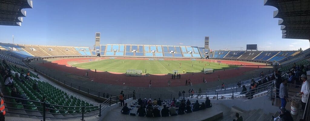 Estadio. Nigeria contra Túnez
