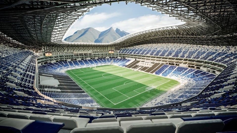 Estadio. Monterrey contra Tijuana