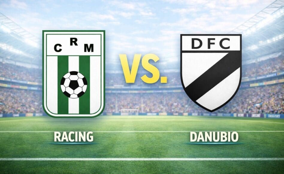Racing contra Danubio –Liga Uruguaya Apertura 2026– 21 de Febrero (9:45 hora local)