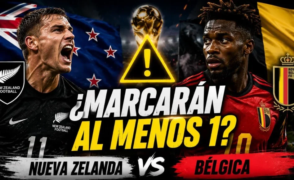 Nueva Zelanda contra Bélgica: Nueva Zelanda Más de 0.5 goles @2.20