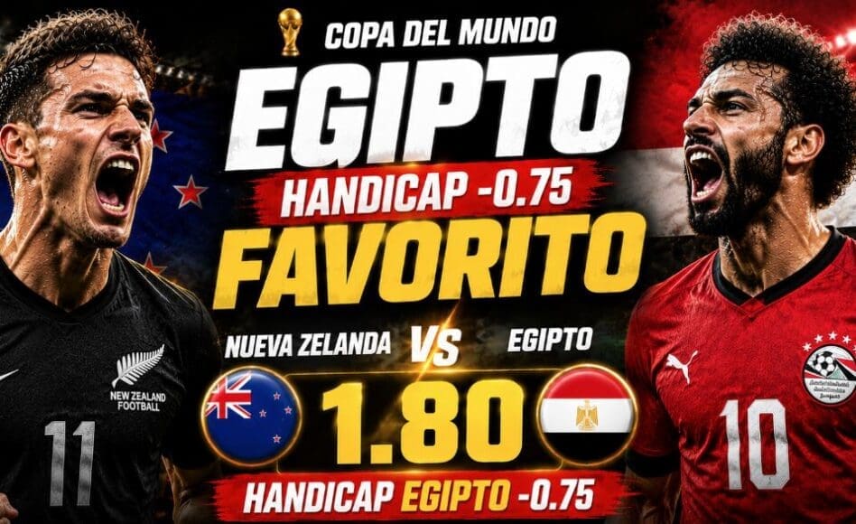Nueva Zelanda vs Egipto – Handicap Egipto -0.75 @1.80