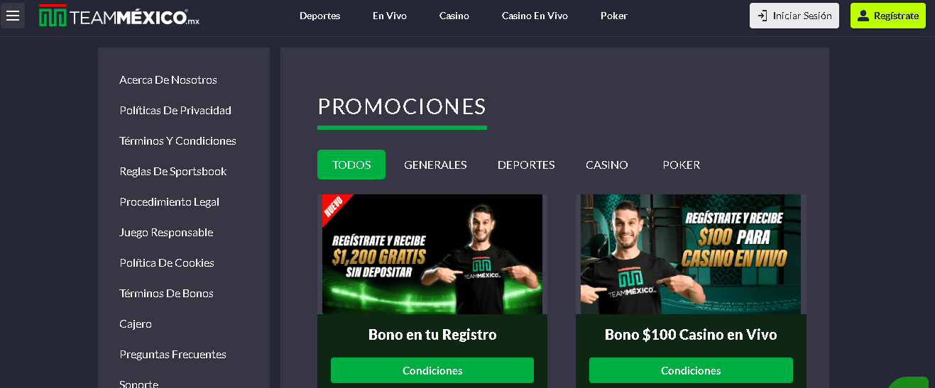 TeamMéxico: entre las casas de apuestas favoritas de los mexicanos