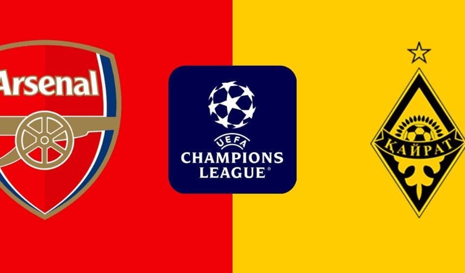 Arsenal vs Kairat Almaty – Champions League 28-01-2026, 21:00 CET