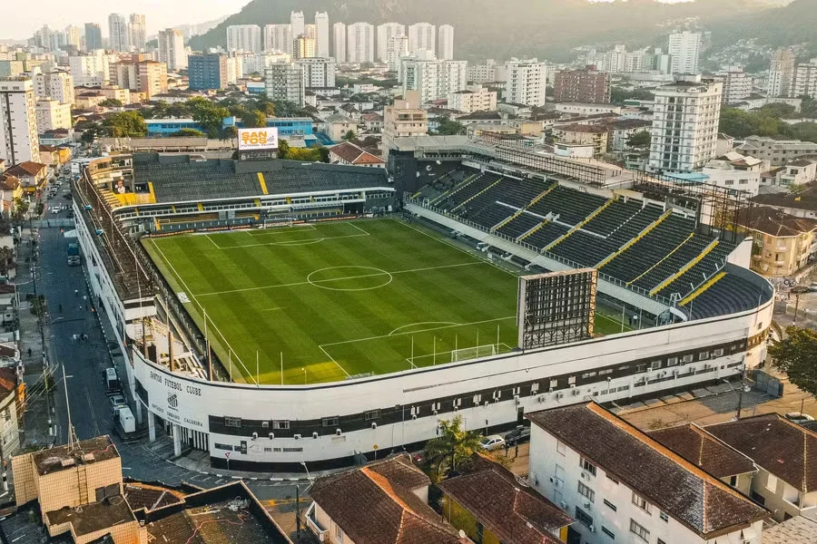 Estadio Vila Belmiro Santos contra Vasco da Gama –Liga Brasil 2026– 26 de Febrero (19:00 hora local)
