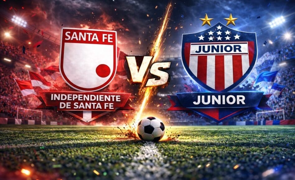 Independiente de Santa Fe contra Junior –Liga BetPlay Apertura 2026– 22 de Febrero (16:00 hora local)