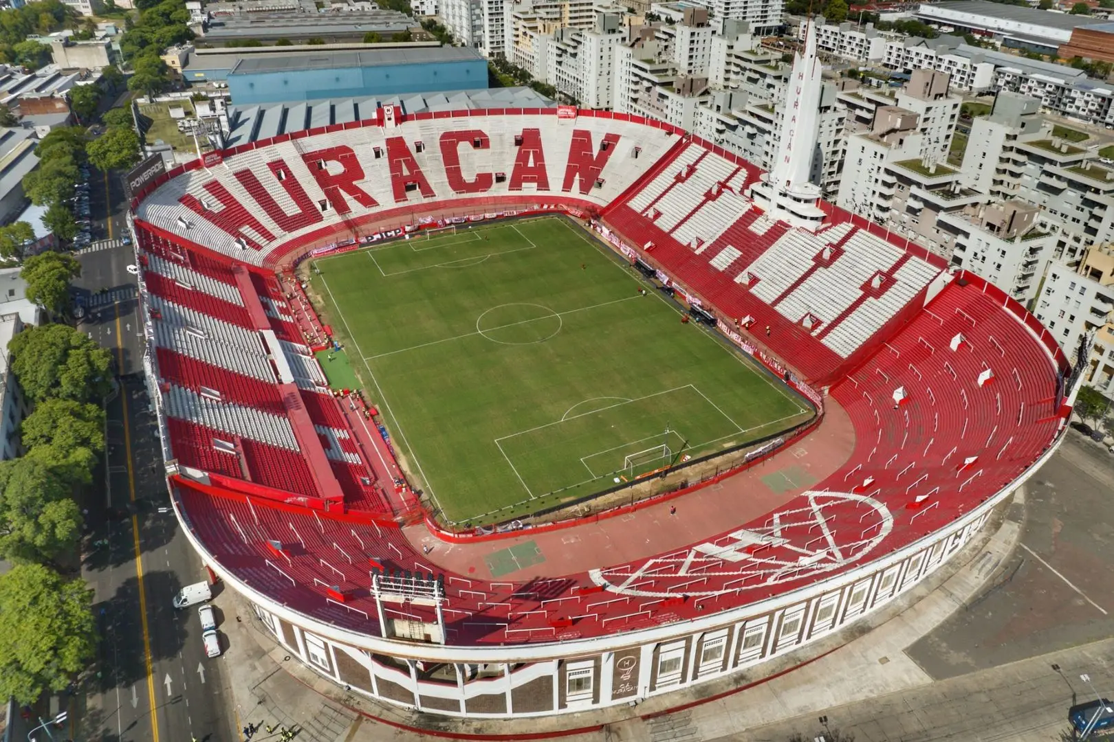 Estadio. Huracán contra Rosario Central