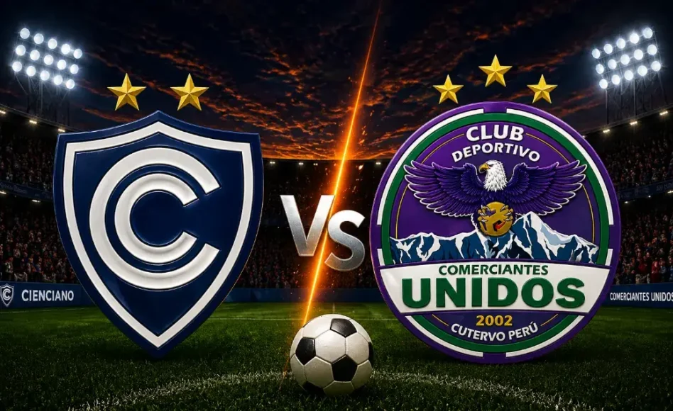 Cienciano contra Comerciantes Unidos -Liga 1 Perú- 2 de Mayo (17:30 hora local)