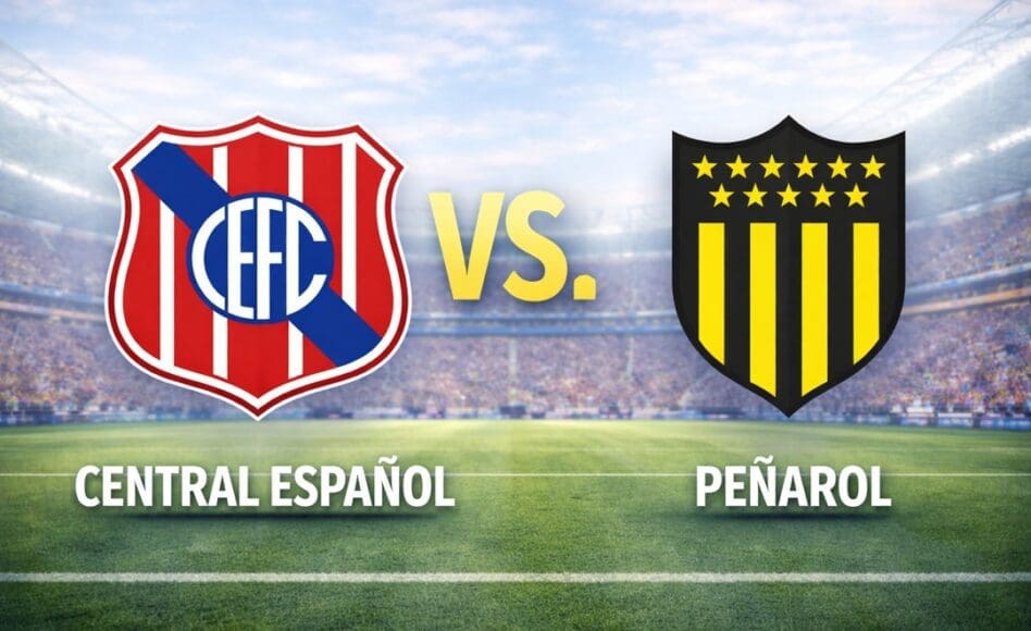 Central Español contra Peñarol –Liga Uruguaya Apertura 2026– 15 de Febrero (20:30 hora local)