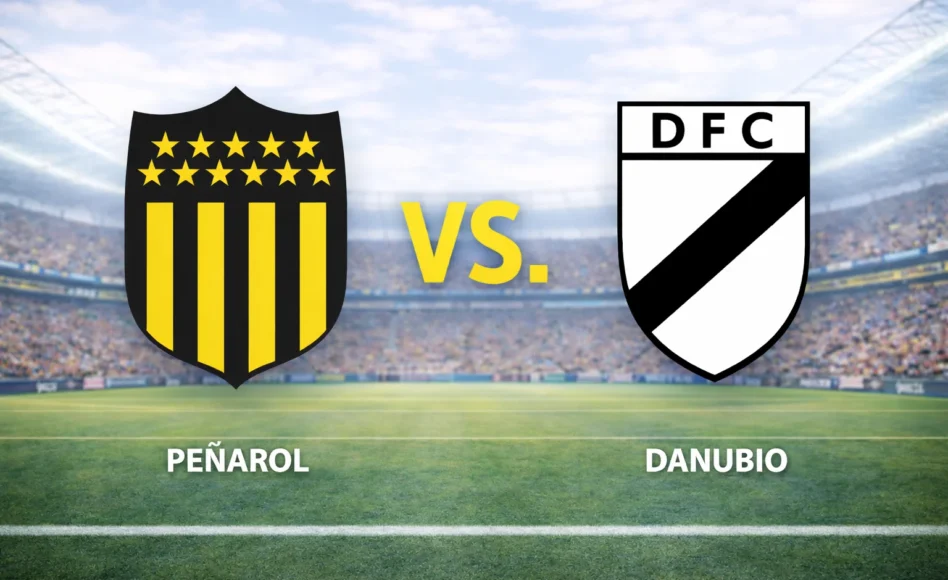 Peñarol contra Danubio –Liga Uruguaya Apertura 2026– 7 de Marzo (20:30 hora local)