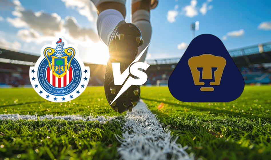Guadalajara contra Pumas UNAM -Torneo Liga MX Primera División- 05 de Abril (20:07 hora local)