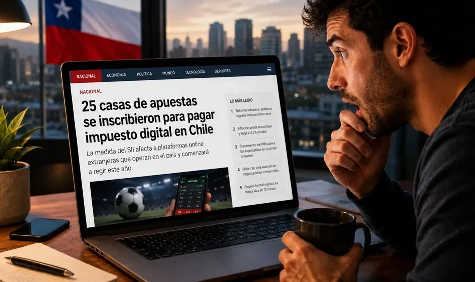 Las casas de apuestas en Chile pagarán impuesto: 25 ya se inscribieron