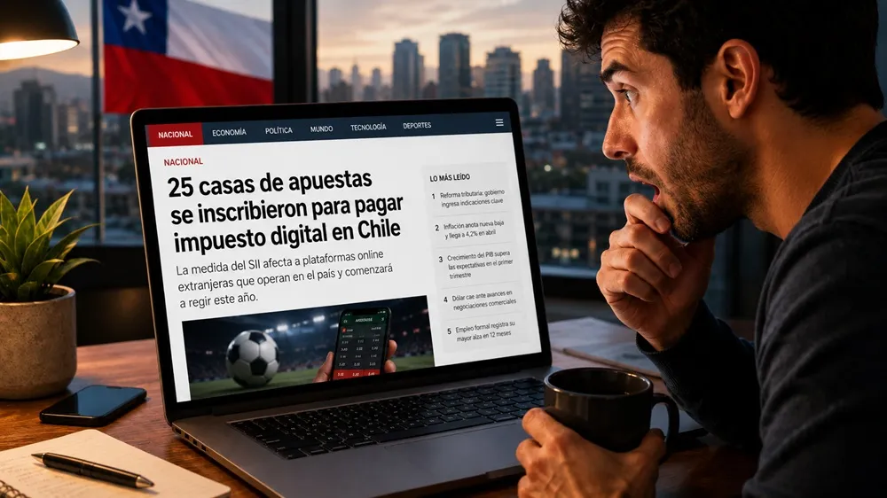 Apuestas en Chile pagarán impuesto con 25 plataformas inscritas ante el SII. Apuestas en Chile pagarán impuesto con 25 plataformas inscritas ante el SII.