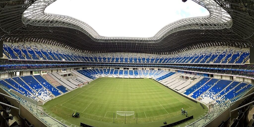 Estadio. Monterrey contra Toluca