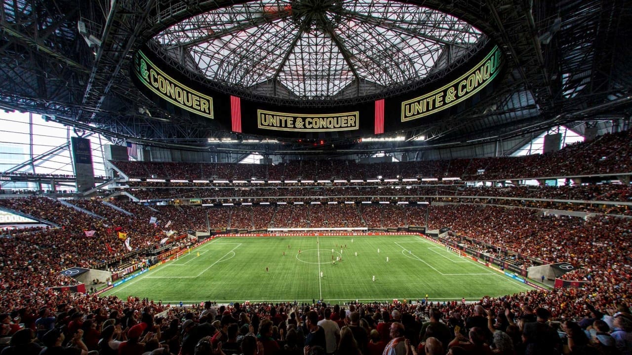 Estadio. Estados Unidos contra Bélgica