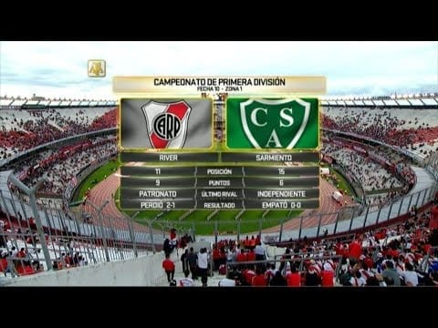 River Plate vs Sarmiento – Torneo Betano Argentina Primera Division – Domingo 12 de Octubre 2025