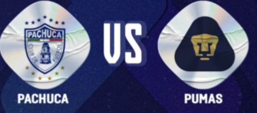 Pachuca contra Pumas UNAM- Play In Liga MX – Jueves 20 de noviembre de 2025- 19:00 horas (local)