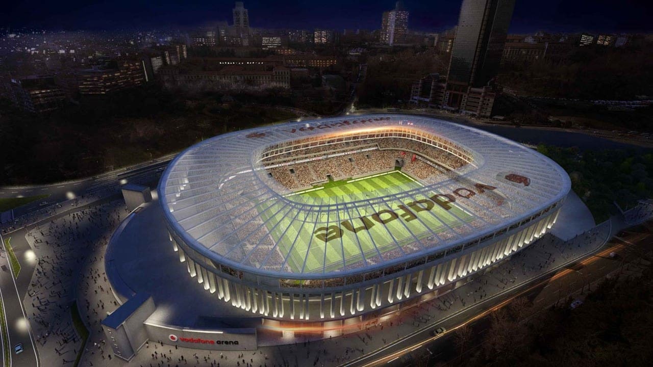 Estadio. Turquía contra Rumanía