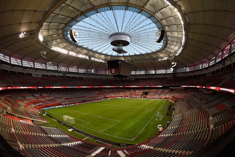 Estadio. Vancouver contra San José