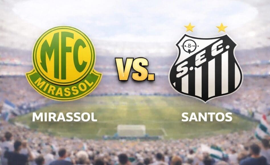 Mirassol contra Santos –Liga Brasil 2026– 10 de Marzo (21:30 hora local)