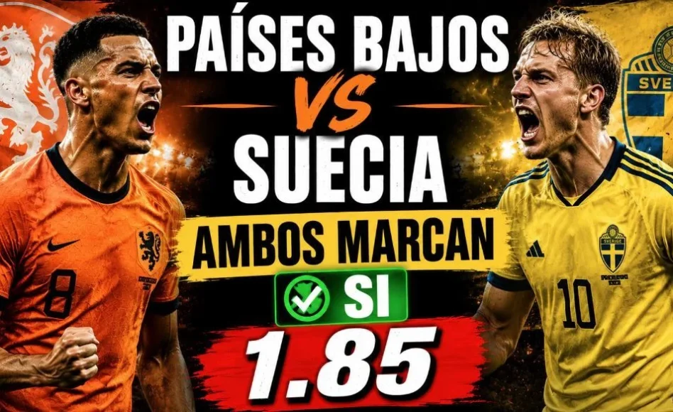 Países Bajos contra Suecia: Ambos marcan: SÍ @1.85