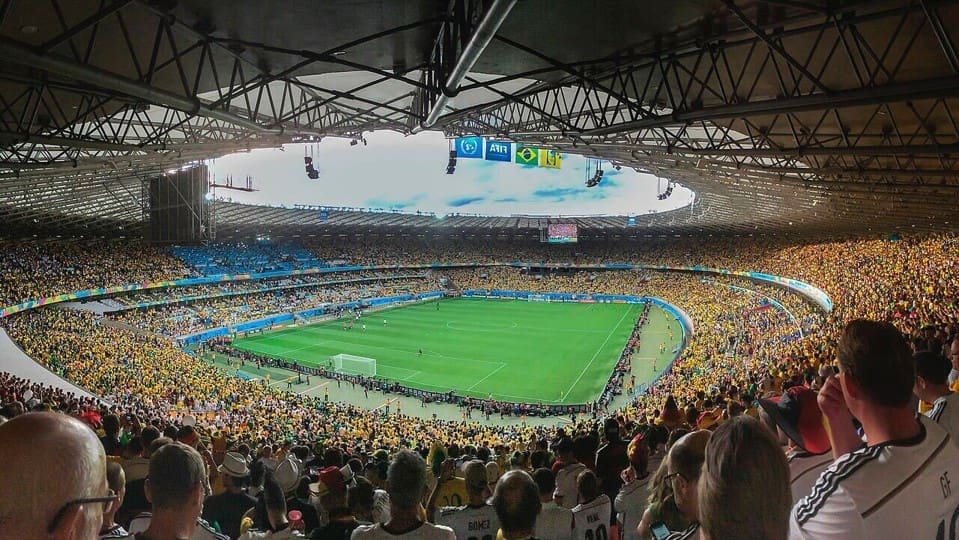 Estadio. Cruzeiro contra Coritiba