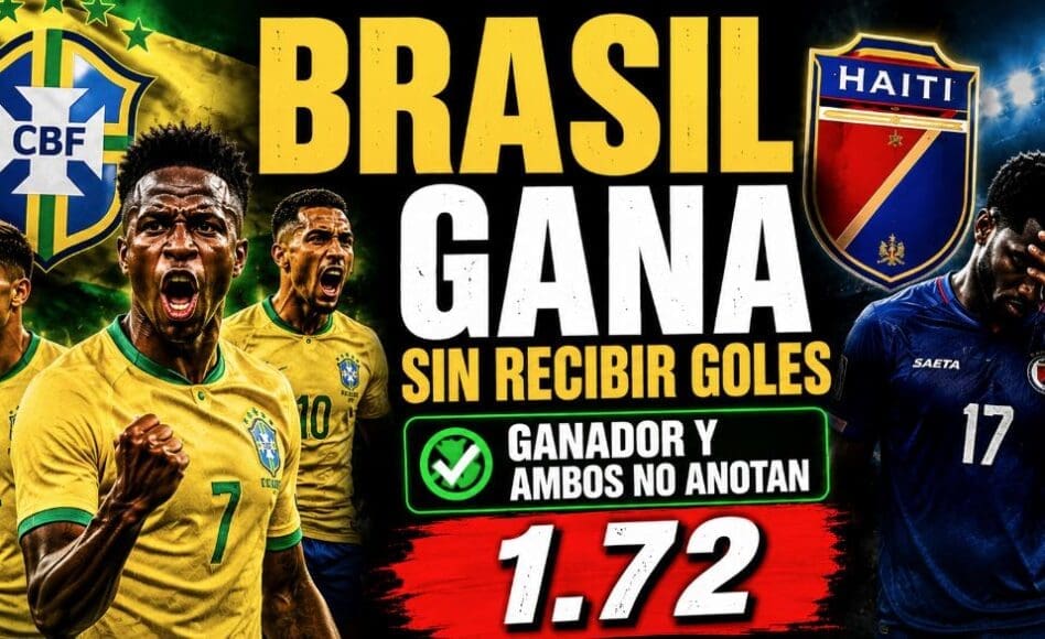 Brasil vs Haití – Brasil gana sin recibir goles @1,72