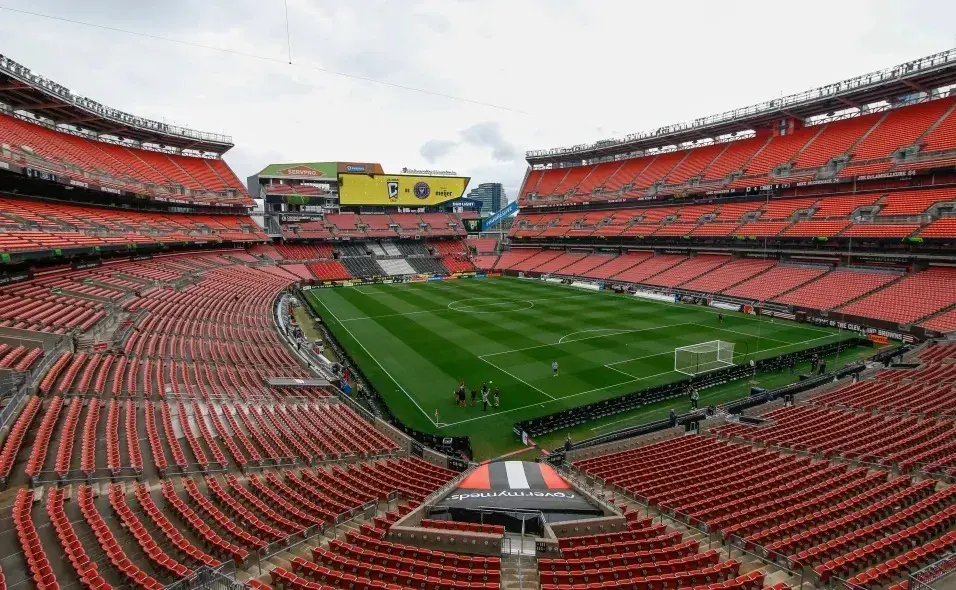 Estadio. Brasil contra Egipto