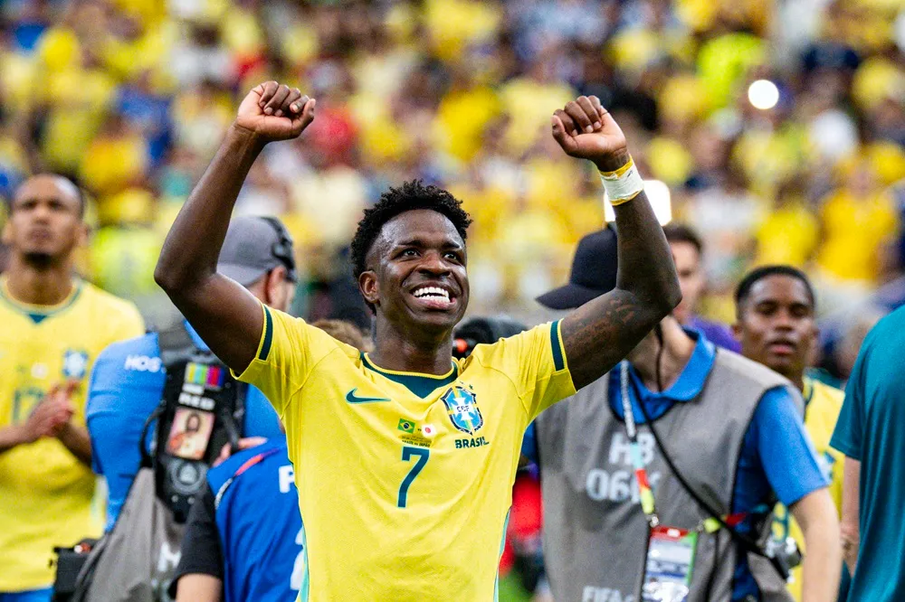 Vinicius celebra el triunfo de Brasil ante Japón en el Mundial 2026. Vinicius celebra el triunfo de Brasil ante Japón en el Mundial 2026.