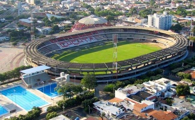 Estadio. Cúcuta contra Once Caldas