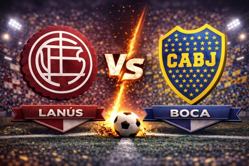 Lanús contra Boca Juniors