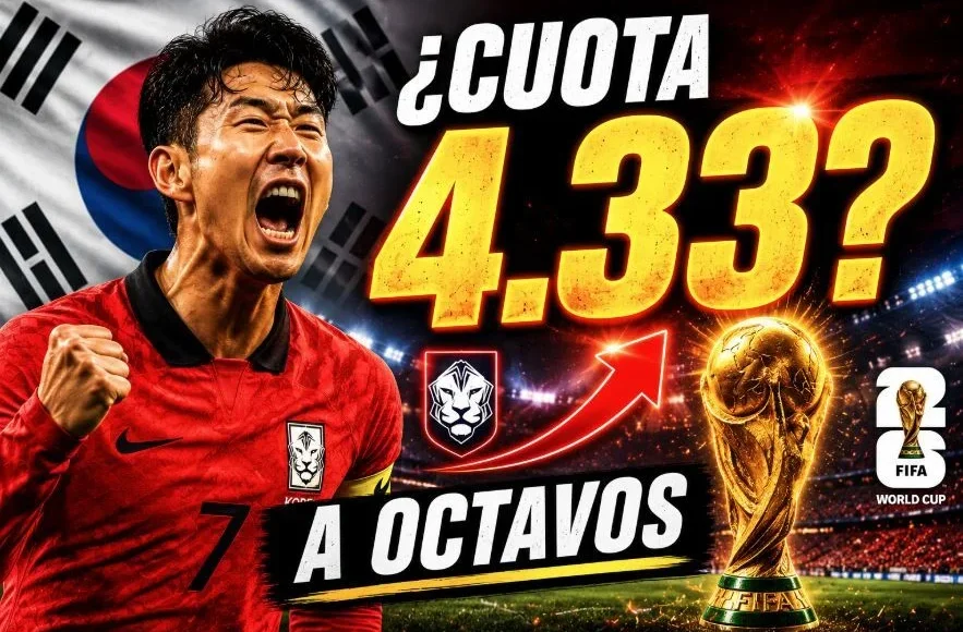 Corea del Sur alcanza los octavos de final: Sí @ 4.33
