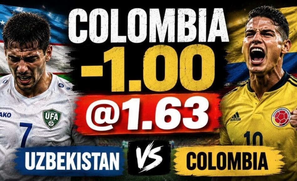Uzbekistan vs Colombia – Handicap Colombia -1.00 @1.63