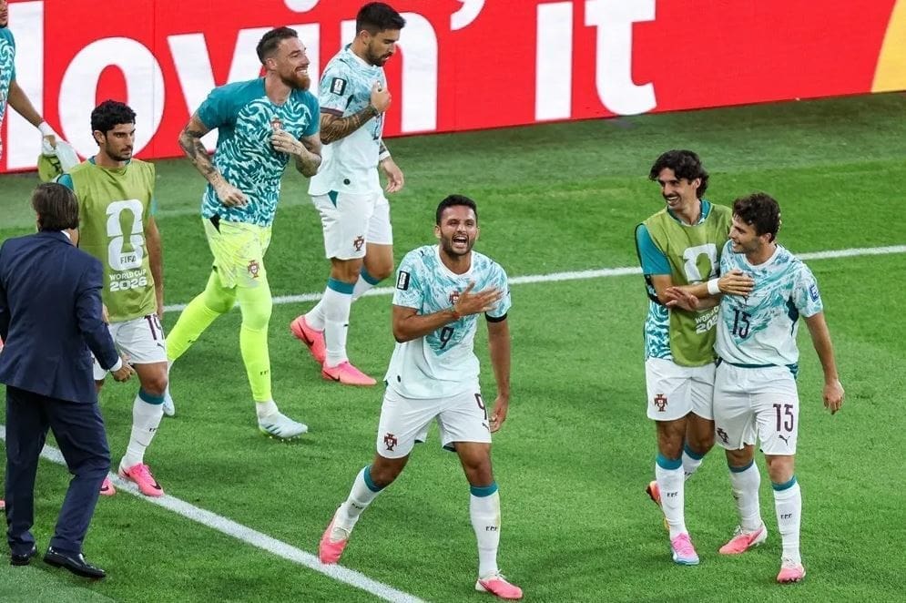 Gonçalo Ramos celebra el segundo gol de Portugal, el tanto que selló la victoria ante Croacia en el Mundial 2026