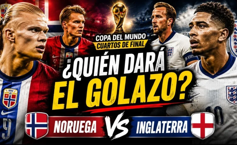 Noruega vs Inglaterra – Erling Haaland marca gol @ 2.30
