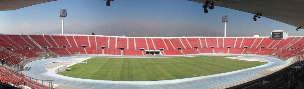 Estadio Nacional. Universidad de Chile contra Audax Italiano