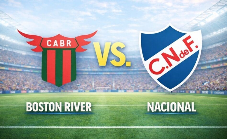 Boston River contra Nacional –Liga Uruguaya Apertura 2026– 8 de Febrero (20:30 hora local)