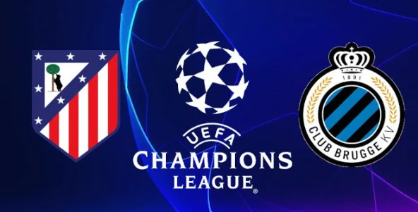 Atlético de Madrid vs Club Brujas -Atlético de Madrid-1.0 @1.625