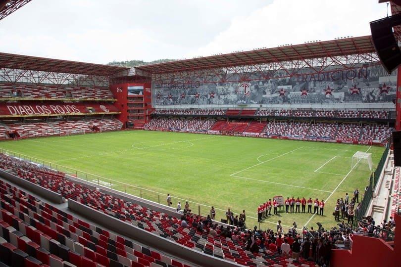 Estadio. Toluca contra Cruz Azul