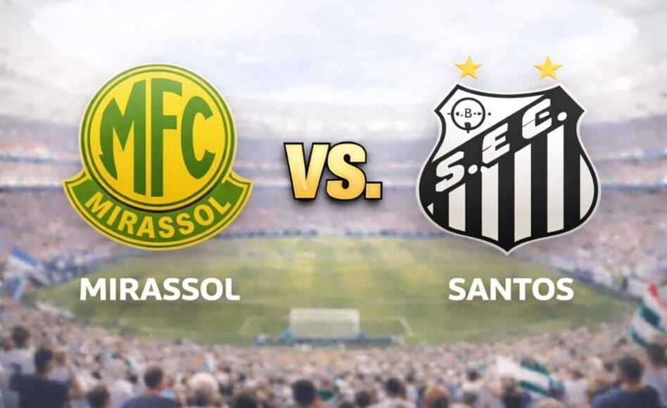 Mirassol contra Santos –Liga Brasil 2026– 10 de Marzo (21:30 hora local)