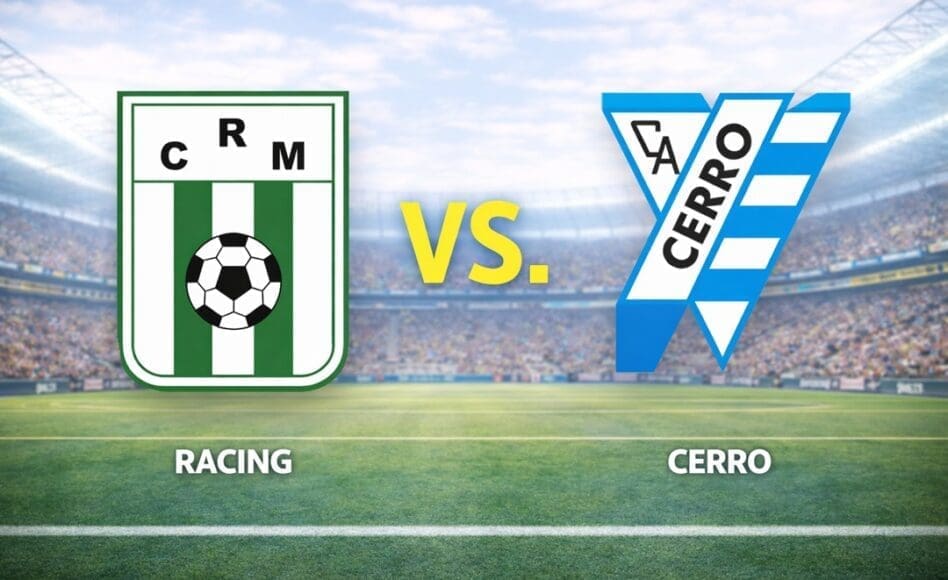 Racing contra Cerro –Liga Uruguaya Apertura 2026– 8 de Marzo (9:45 hora local)