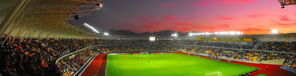 Estadio. Coquimbo Unido contra Audax Italiano