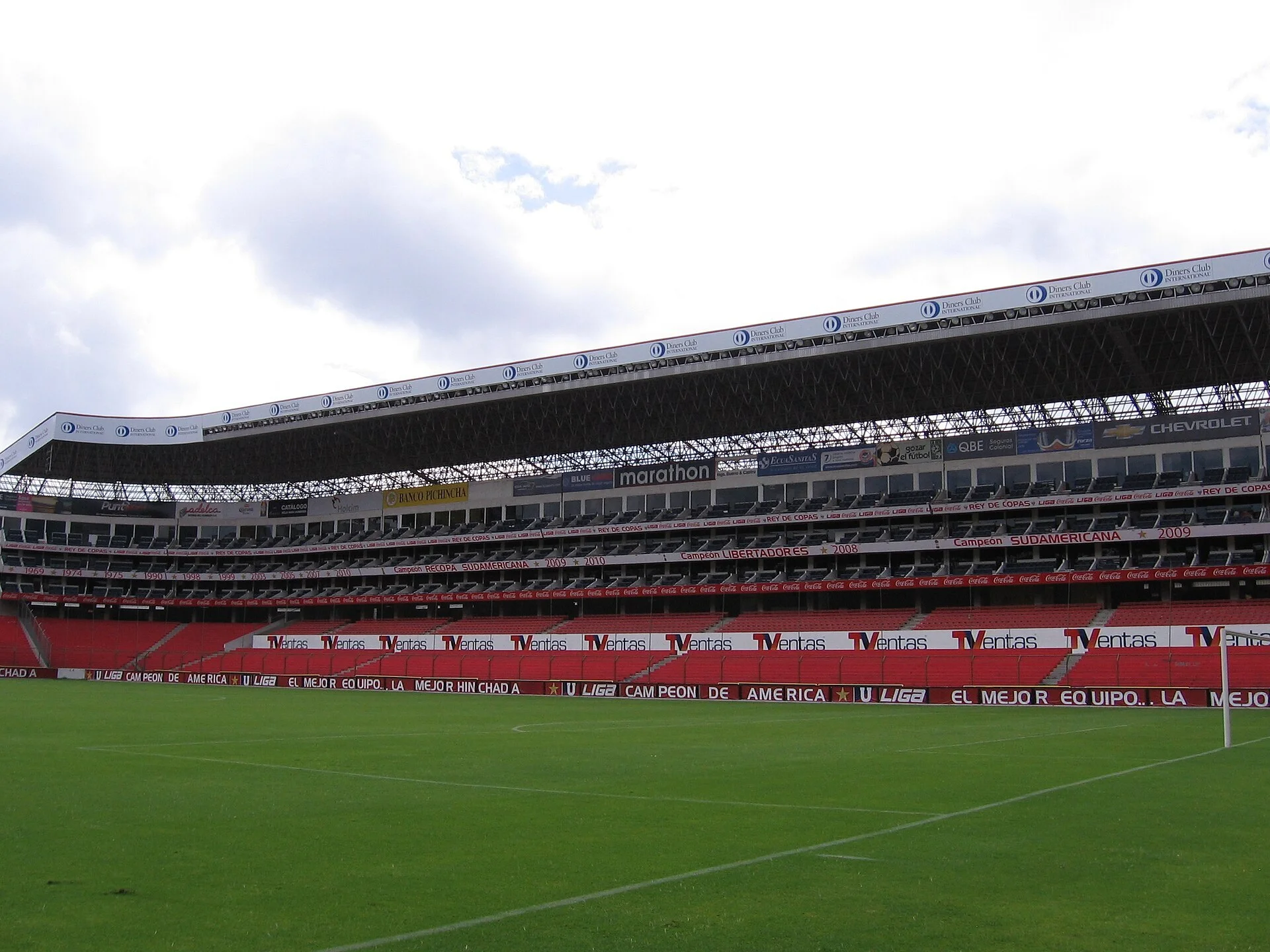 Estadio. LDU Quito contra Técnico Universitario