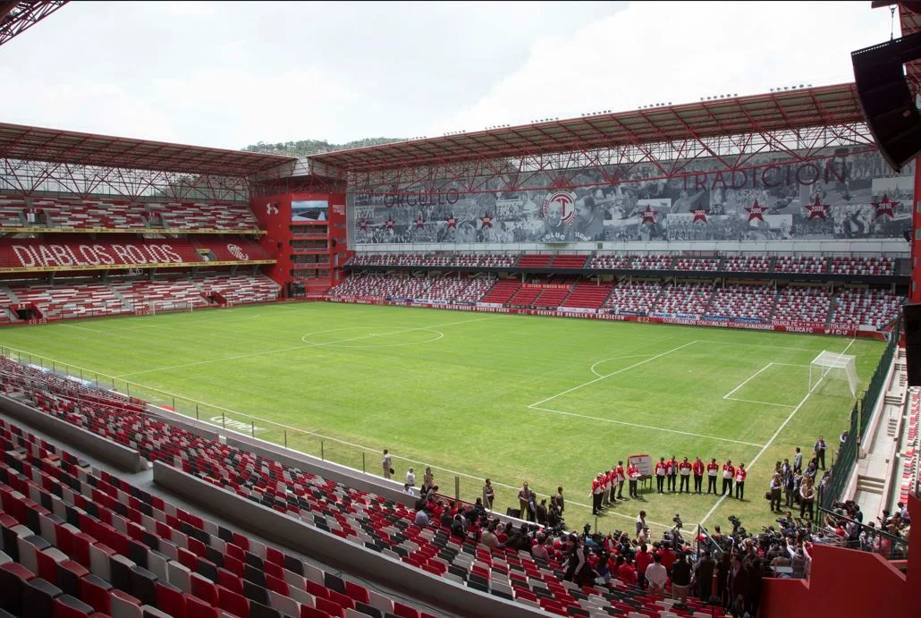 Estadio. Toluca contra Tigres
