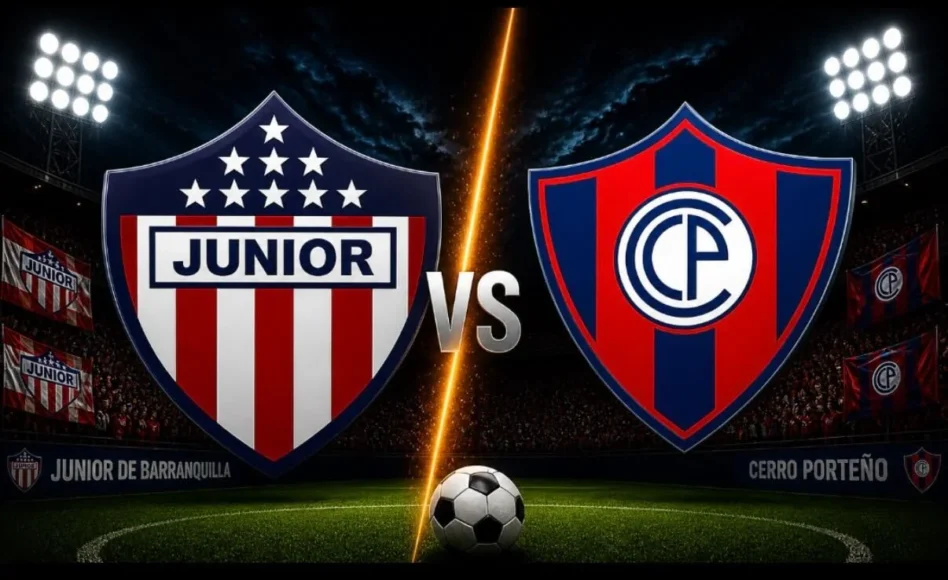 Junior contra Cerro Porteño -Copa Libertadores 2026- 7 de Mayo (21:00 hora local)