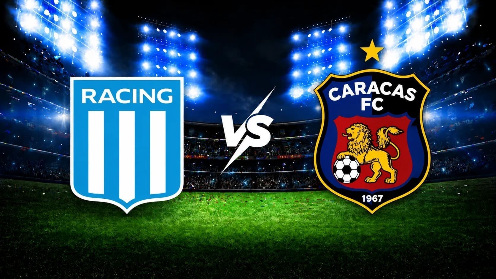 Racing contra Caracas por la Copa Sudamericana. 