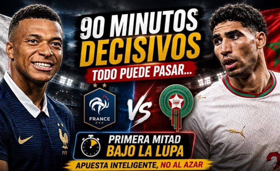 Francia vs Marruecos – Menos de 1.00 gol en la primera mitad (Hándicap Asiático) @1.91 